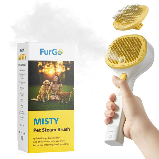 Furgo Misty V2 | Self-Cleaning Brush for Stress-Free Pet Grooming at Home